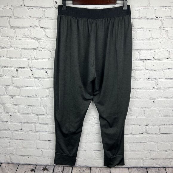 Puma Women's Joggers Charcoal Gray Black Logo Waistband Pockets Stretch Size‎ XL - Picture 2 of 13